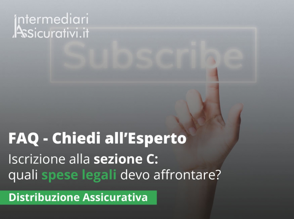 A seguito della mia iscrizione alla sezione C quali spese legali devo affrontare?